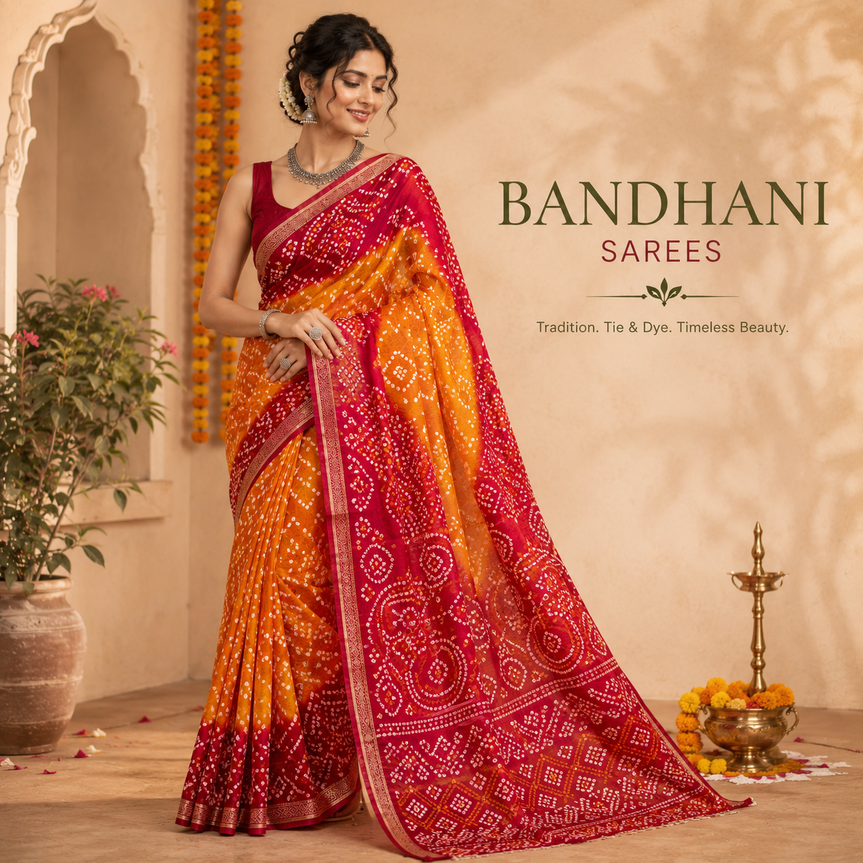 Bandhani Saree