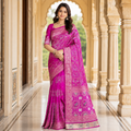 Pink Dola Handwork Saree With Blouse – Premium Wedding And Festive Collection For Women