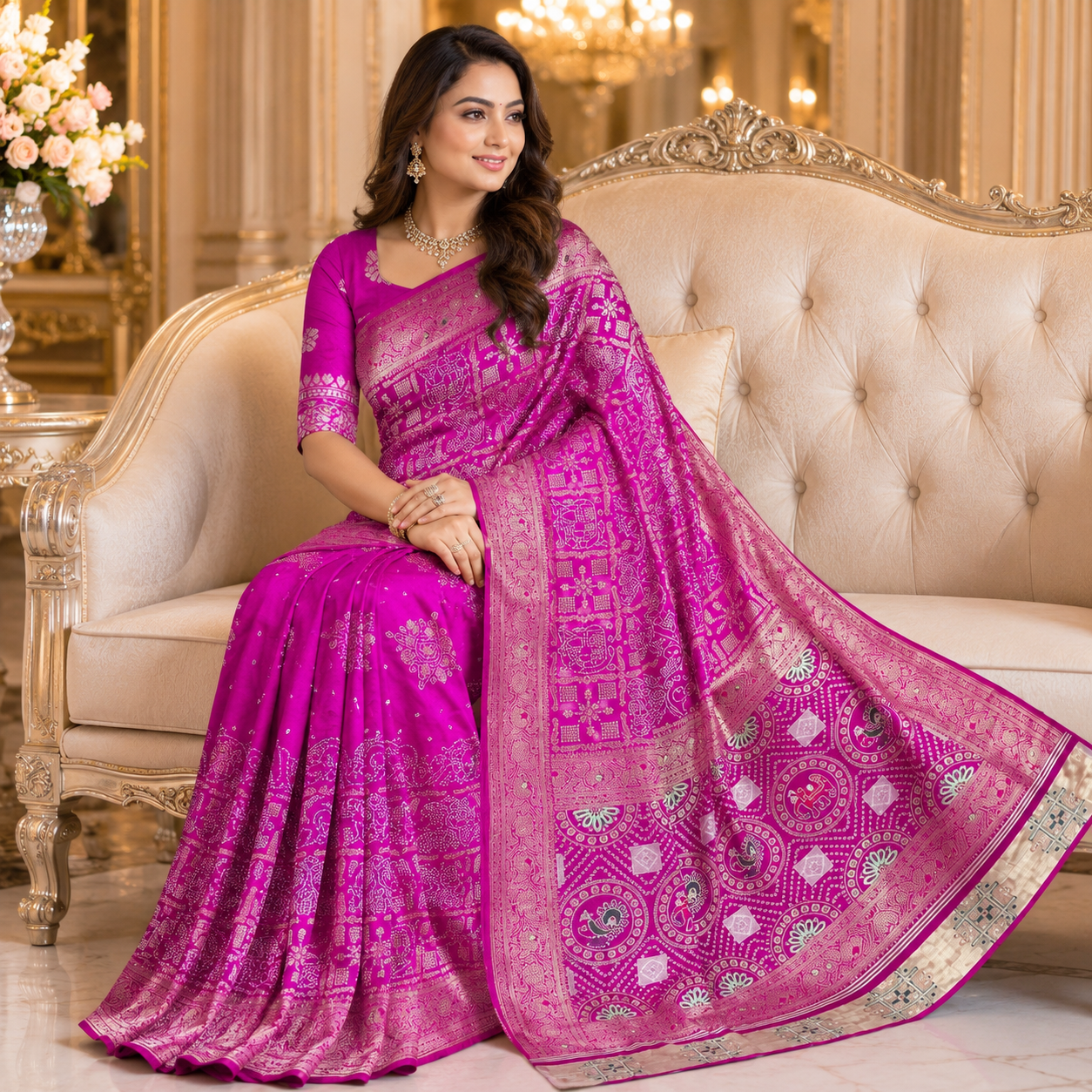 Pink Dola Handwork Saree With Blouse – Premium Wedding And Festive Collection For Women