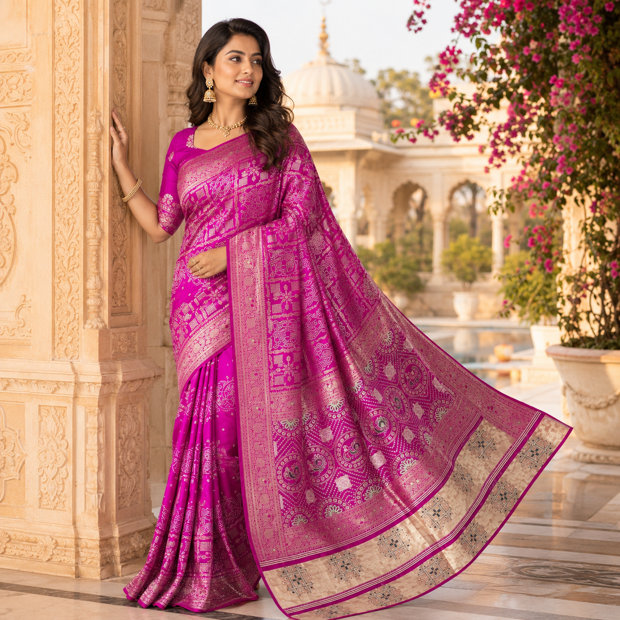 Pink Dola Handwork Saree With Blouse – Premium Wedding And Festive Collection For Women